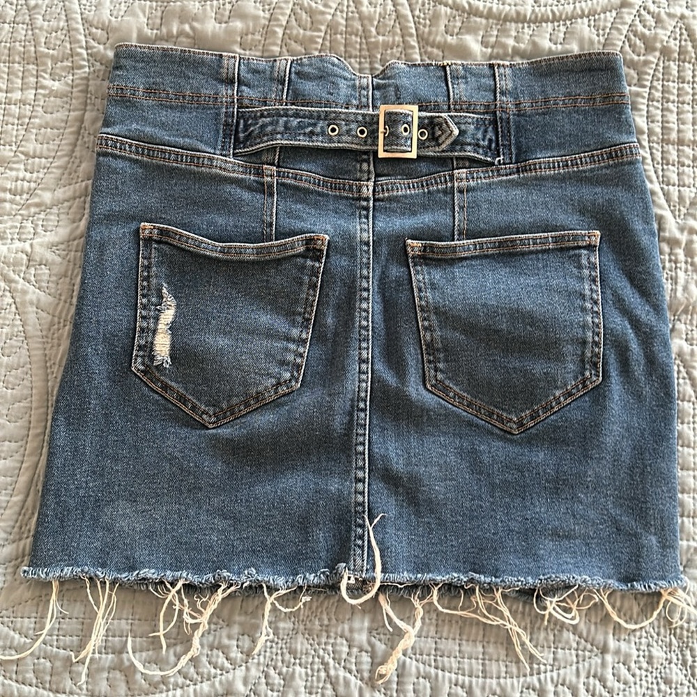 Free People Denim miniskirt - Picture 2 of 7